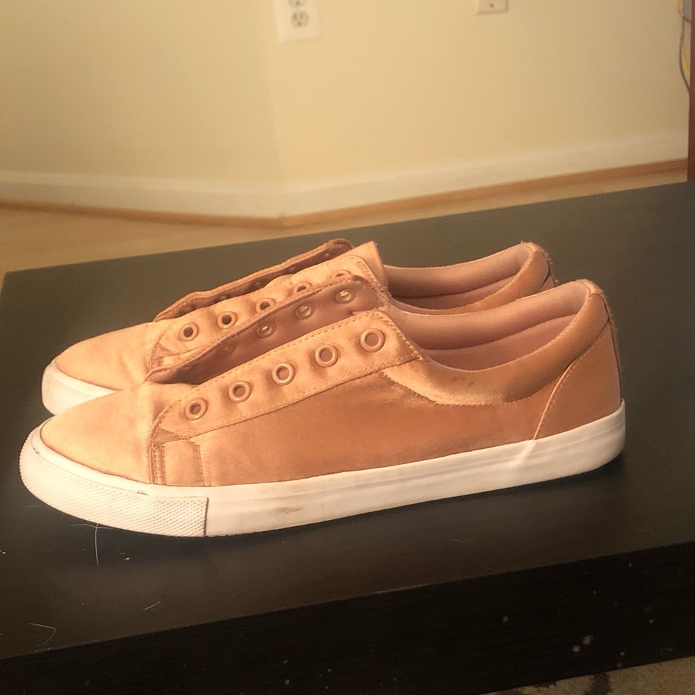 Rose gold sneakers